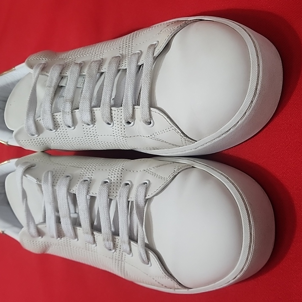 Burberry White Westford Check Sneakers - Picture 12 of 12